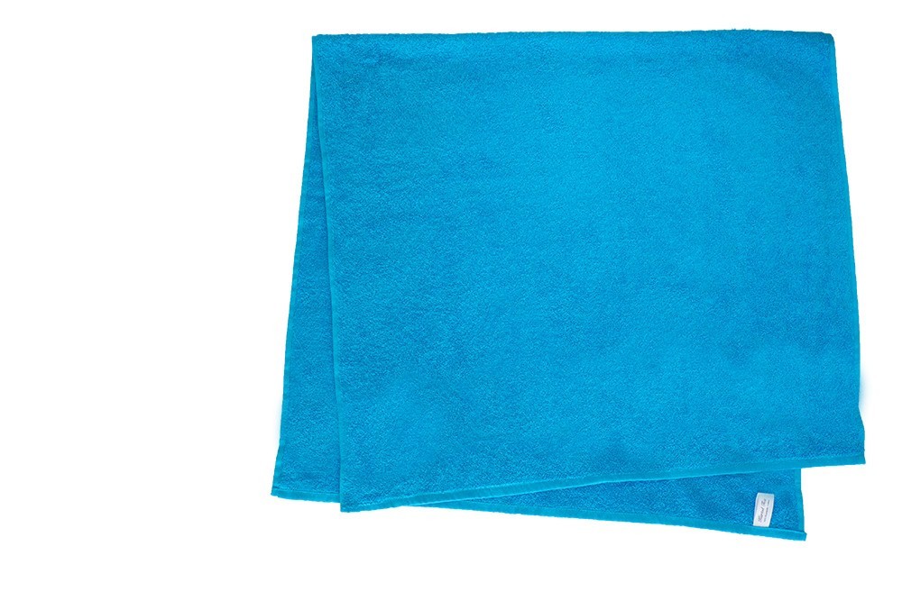 Törölköző, pamut, 30x50 cm, türkiz